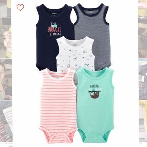 NTW 5-Pack Tank Bodysuits 24 months